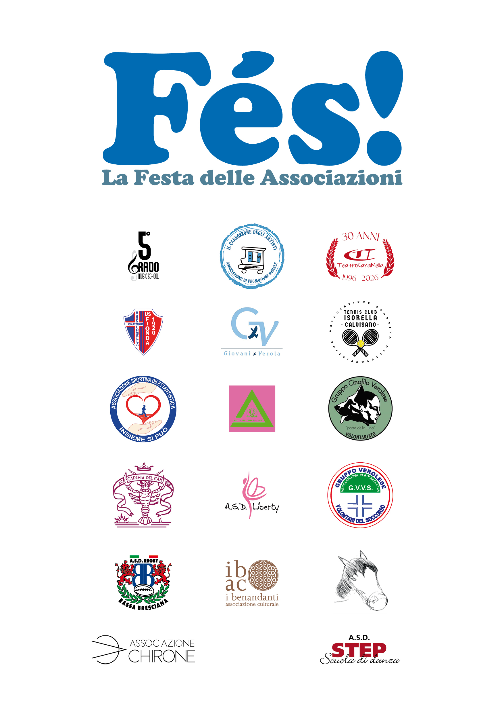 Locandina FÈs: la festa delle associazioni