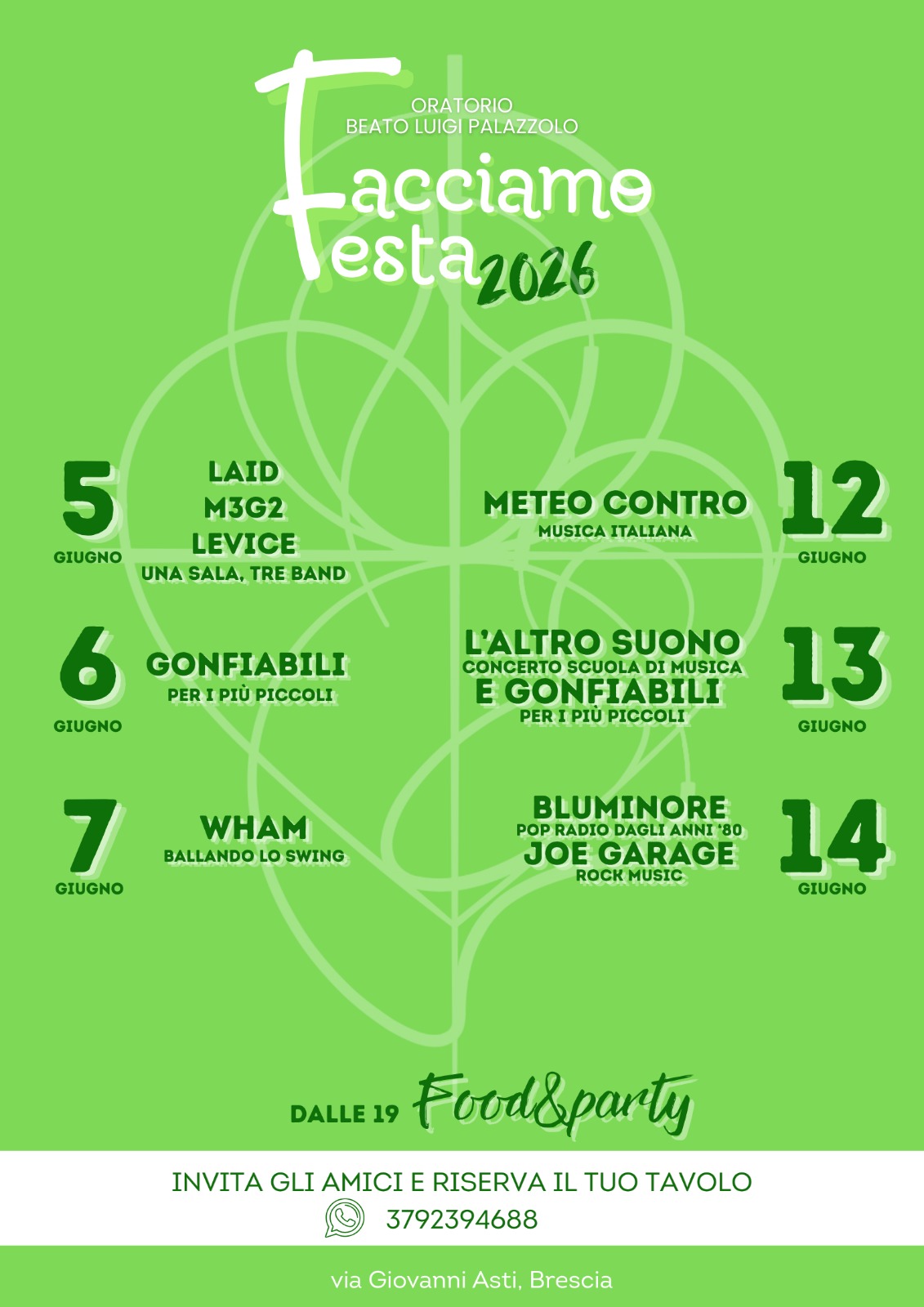 Locandina Facciamo festa