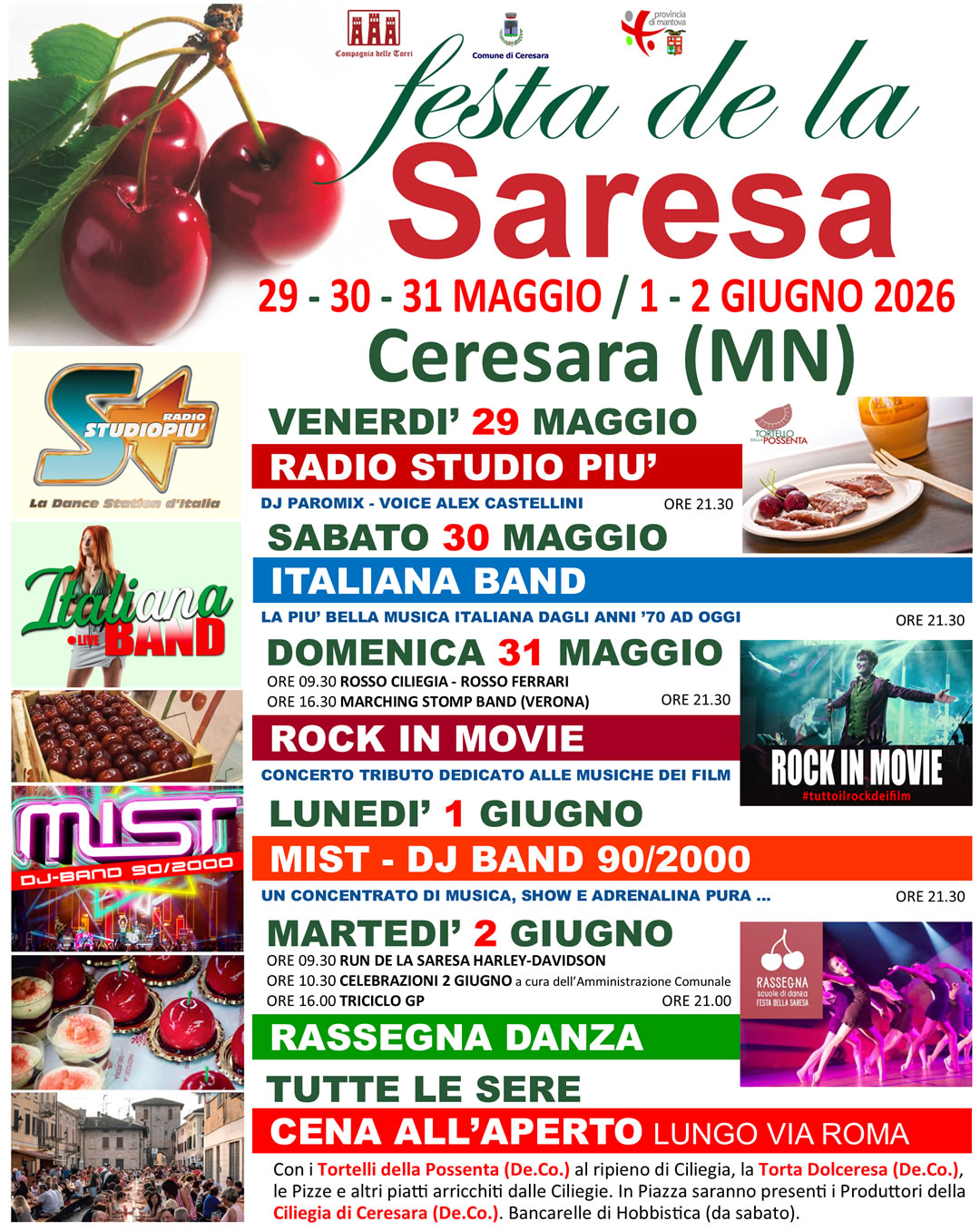 Locandina Festa de la Saresa a Ceresara (MN)