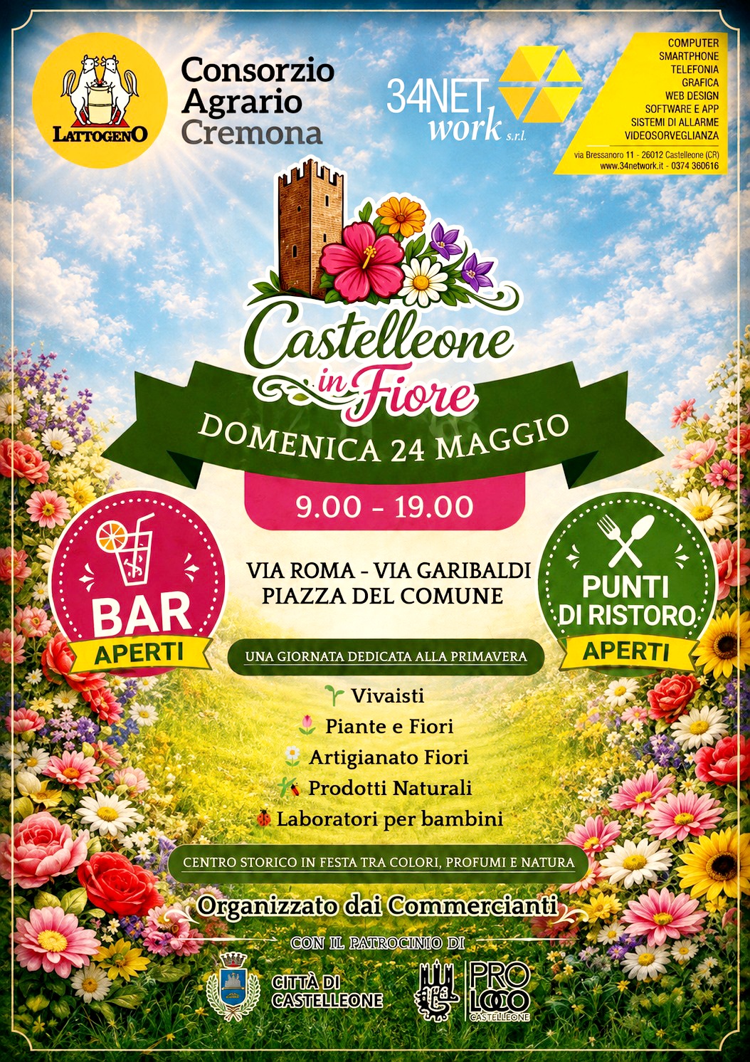 Locandina Castelleone in fiore