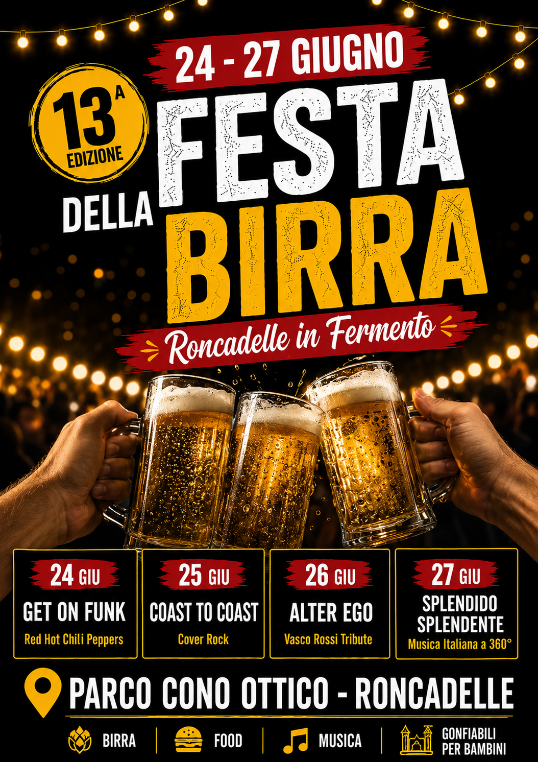 Locandina Festa della birra di Roncadelle