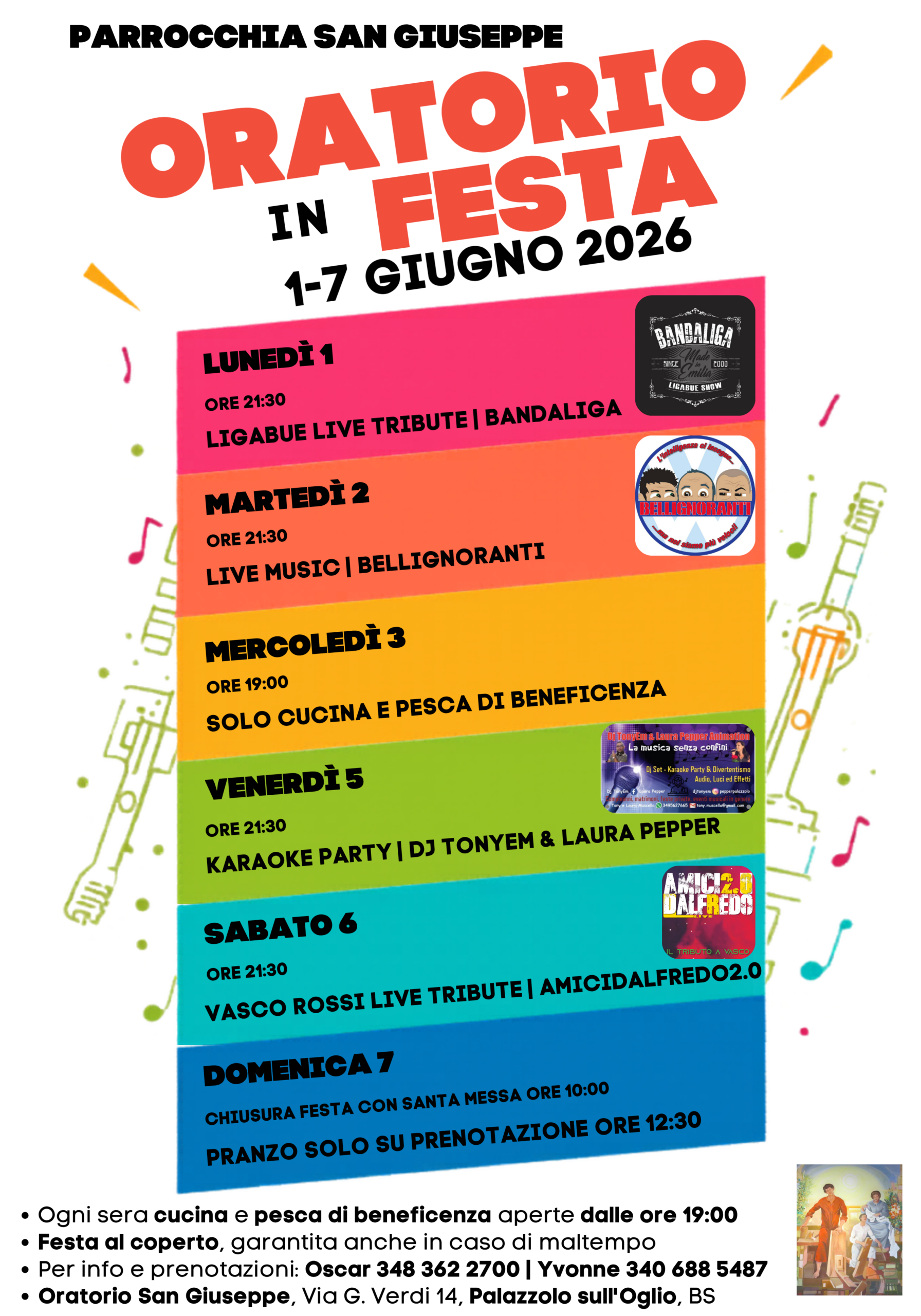 Locandina Oratorio in festa