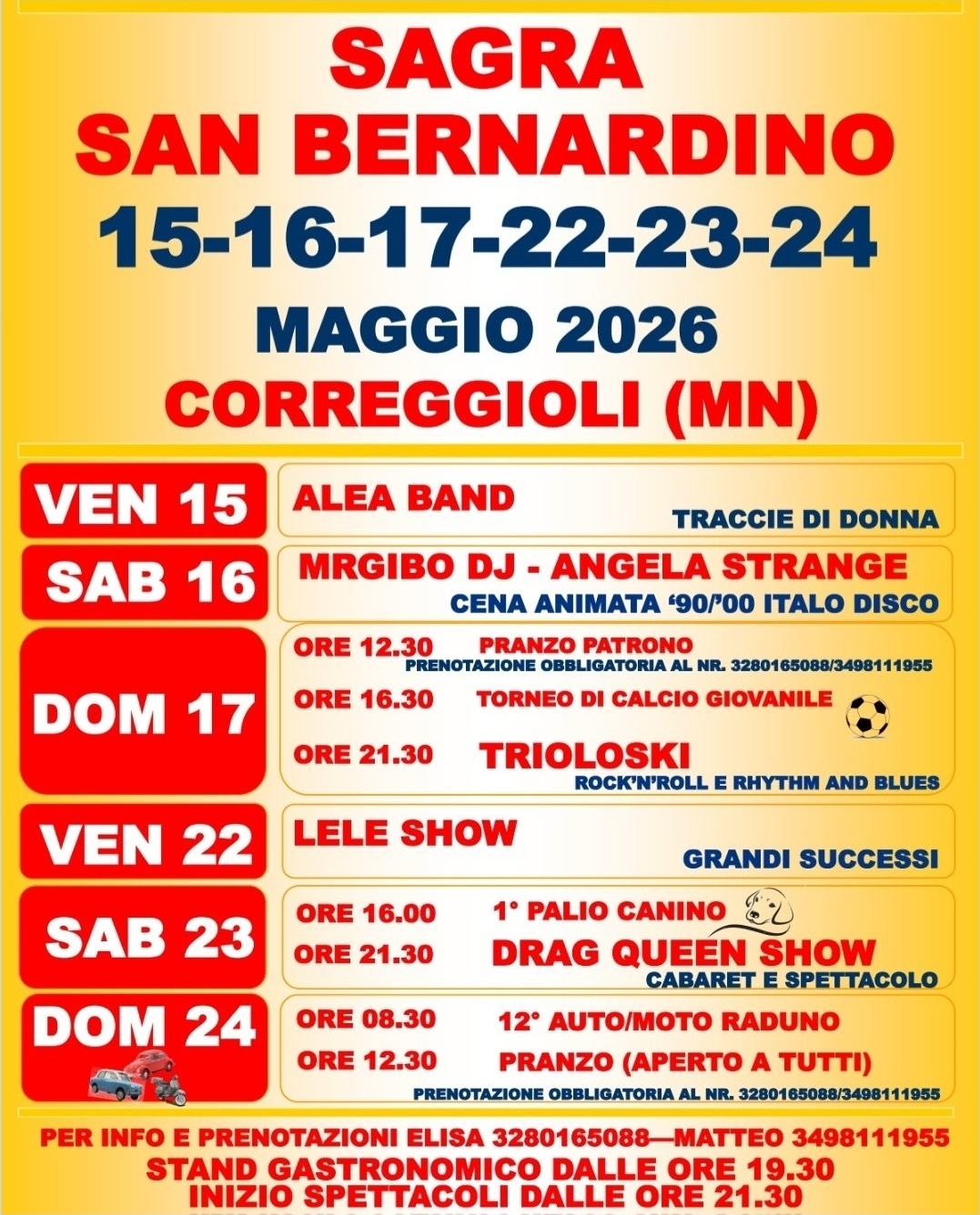 Locandina Sagra di San Bernardino