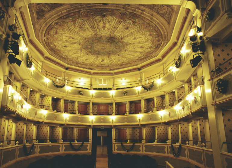 Locandina Porte aperte al teatro Bonoris