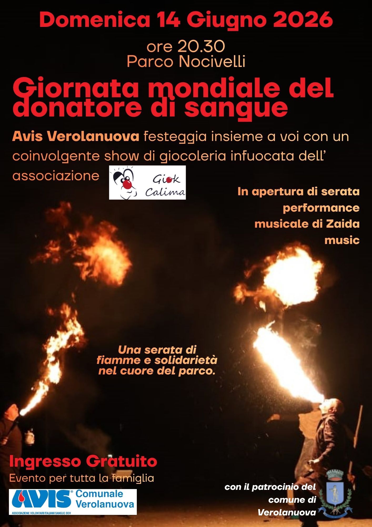 Locandina Giornata mondiale del donatore di sangue
