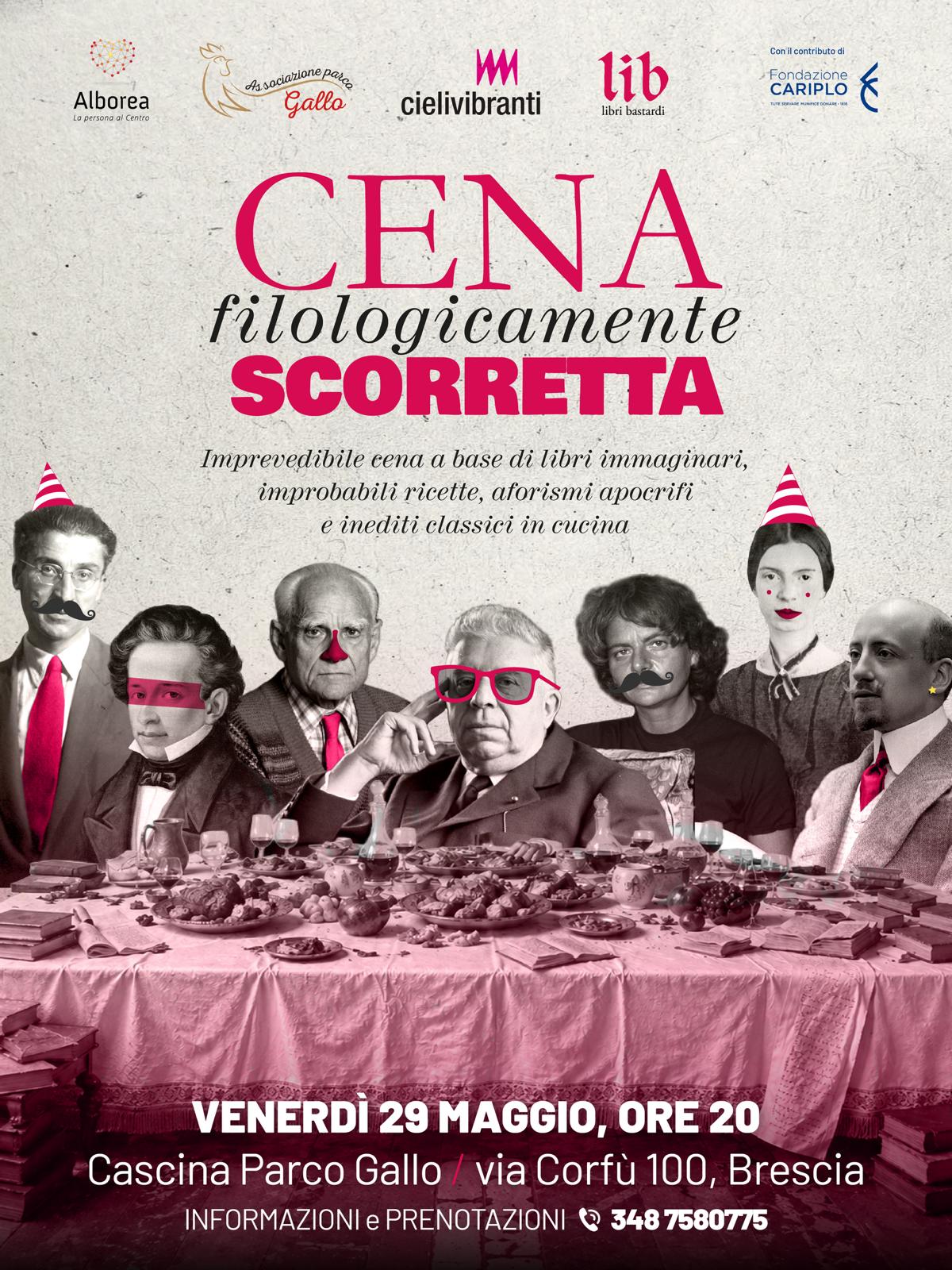 Locandina La cena filologicamente scorretta