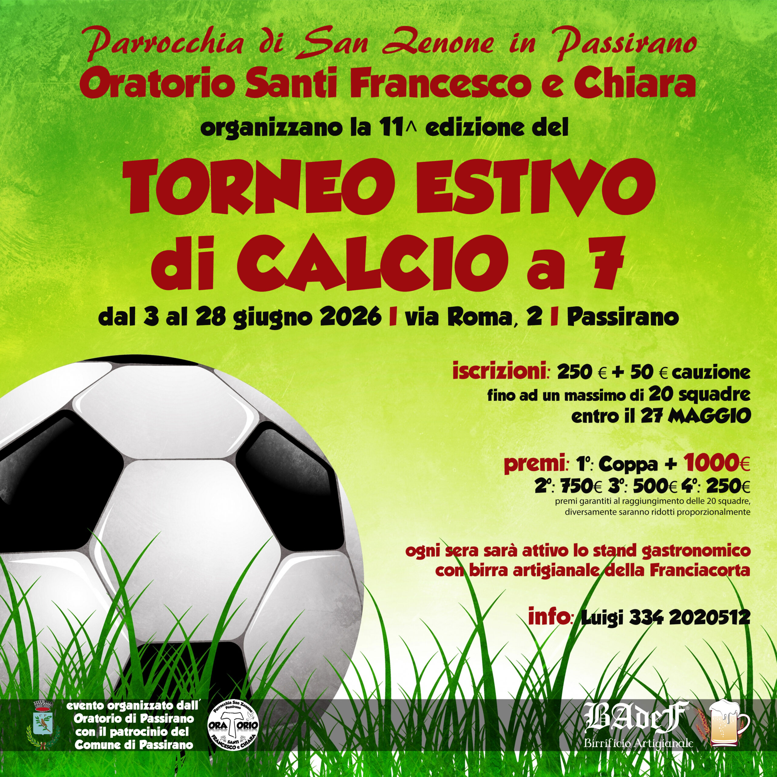 Locandina Torneo di calcio