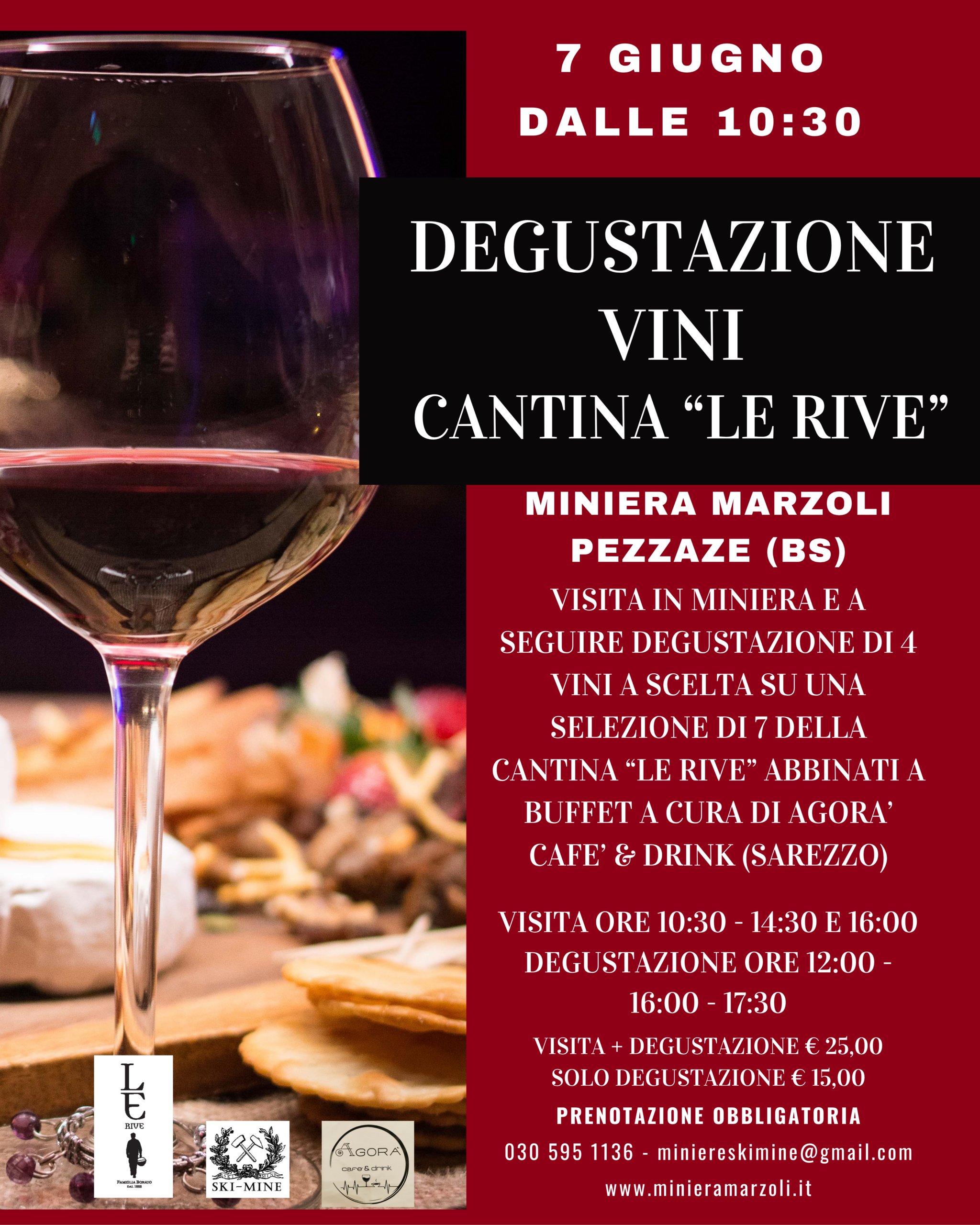 Locandina Degustazione in miniera