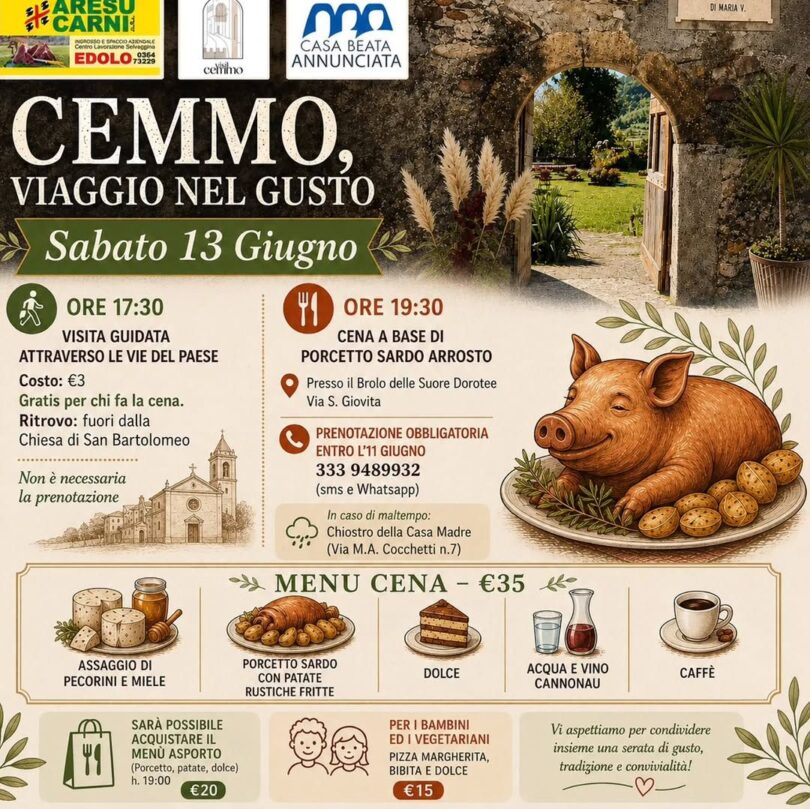 Locandina Cemmo, viaggio nel gusto