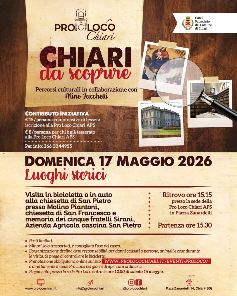 Locandina Chiari da scoprire
