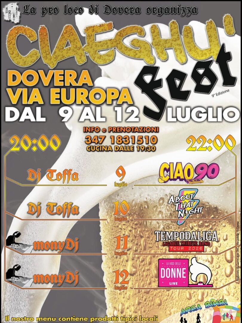 Locandina Ciaeghù Fest