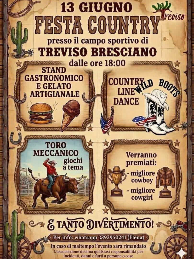Locandina Festa Country