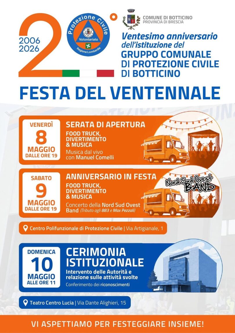 Locandina Festa del ventennale