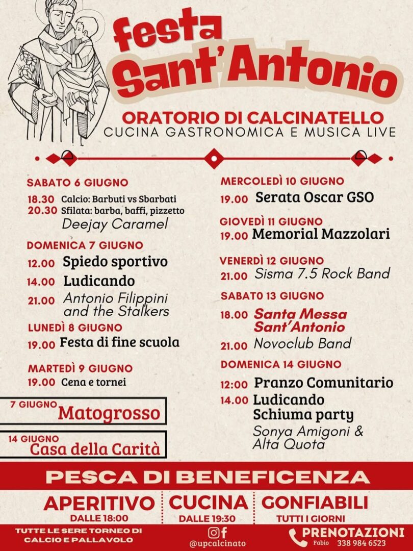 Locandina Festa di Sant’Antonio