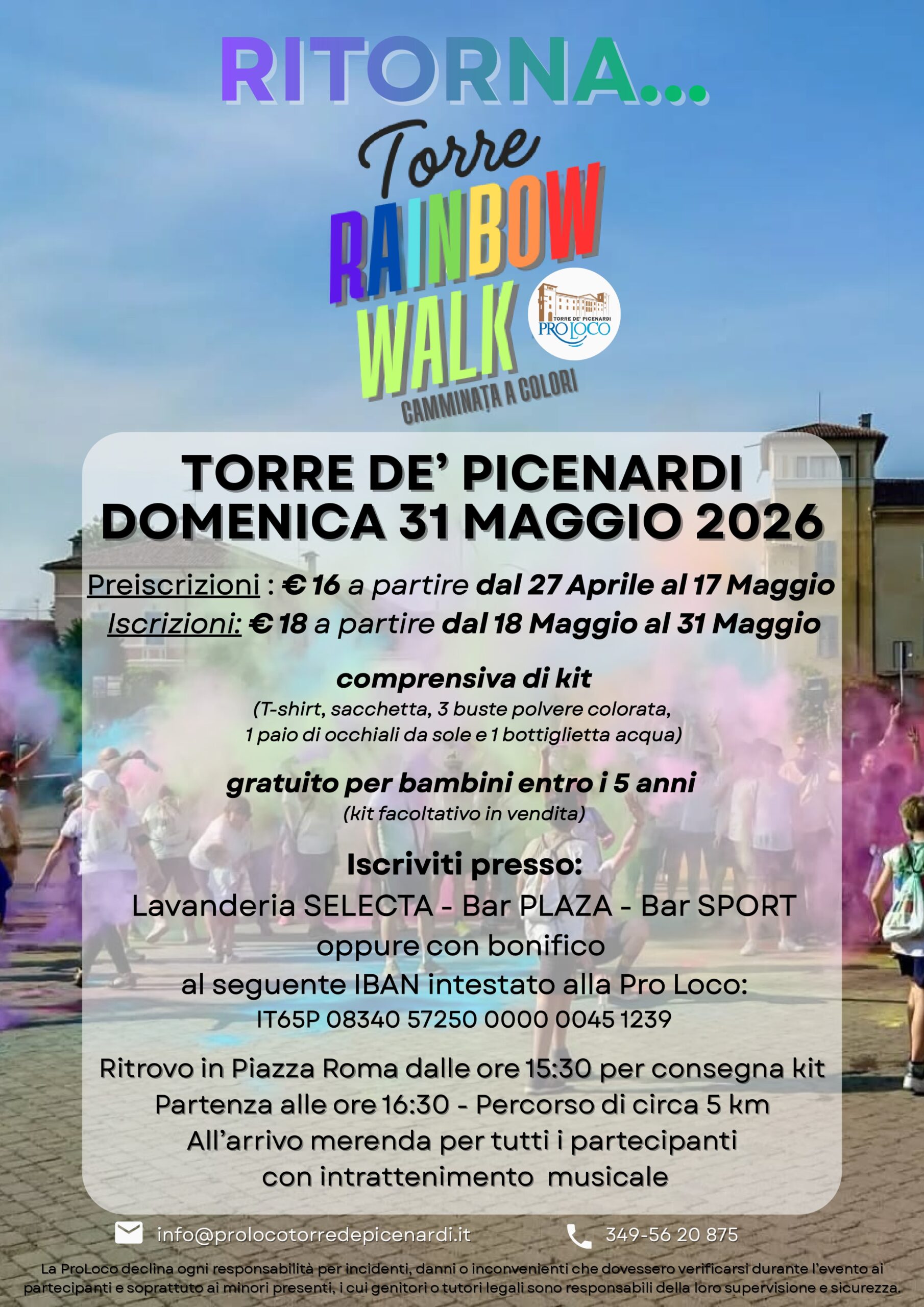 Locandina Torre rainbow walk