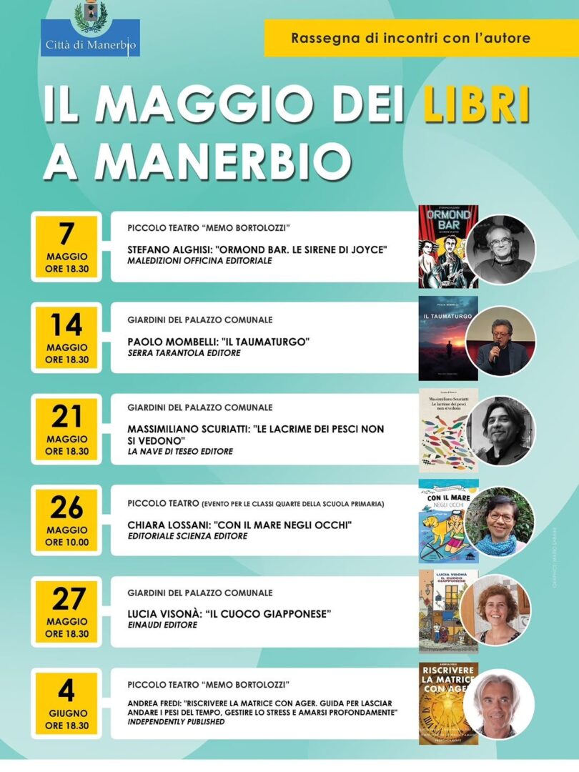 Locandina Il maggio dei libri a Manerbio