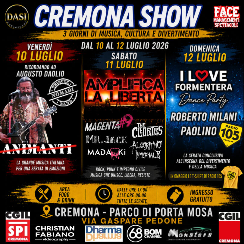 Locandina Cremona show 2026