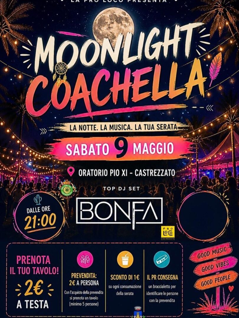 Locandina Moonlight Coachella