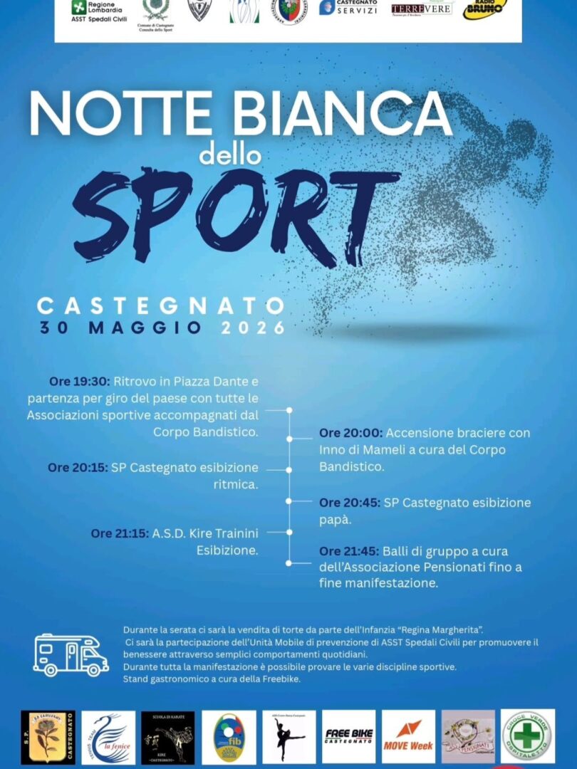 Locandina Notte bianca dello sport