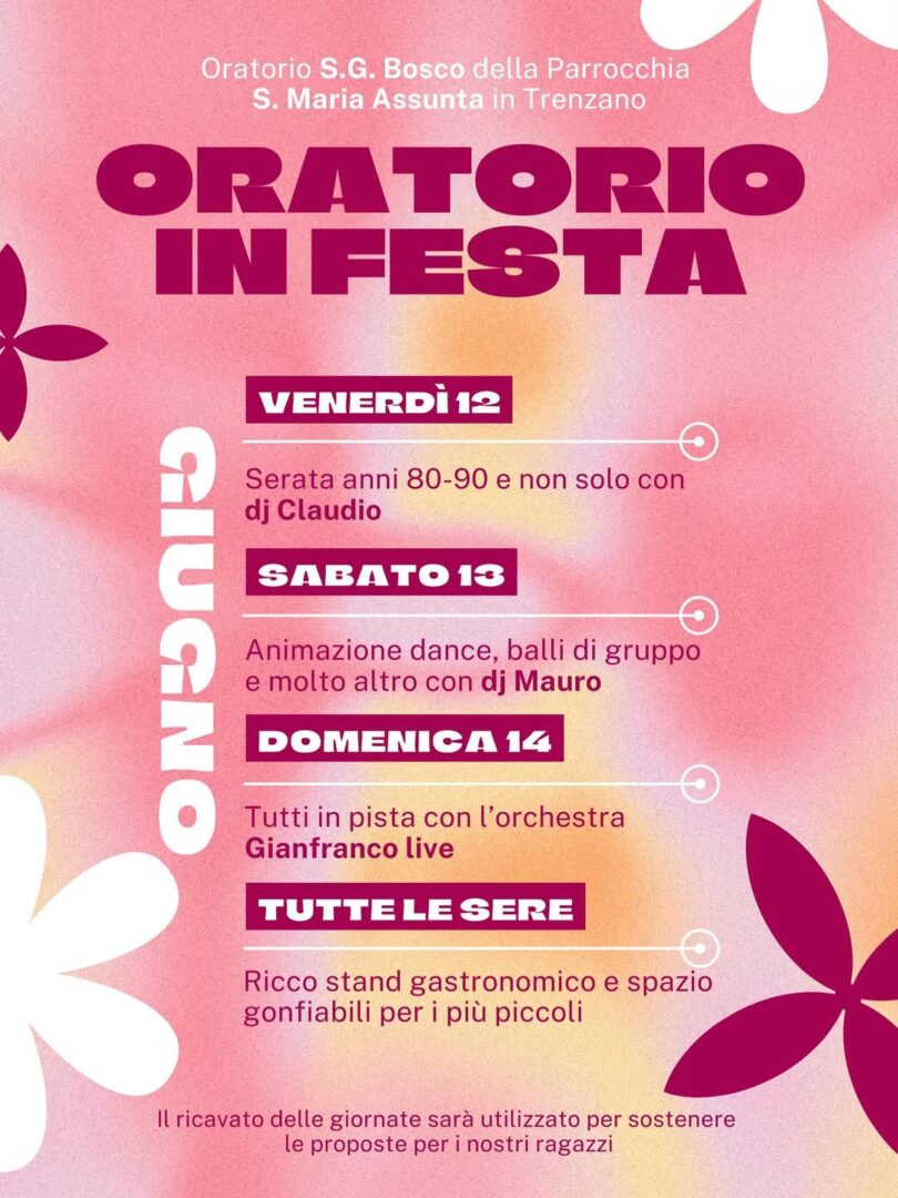 Locandina Oratorio in Festa