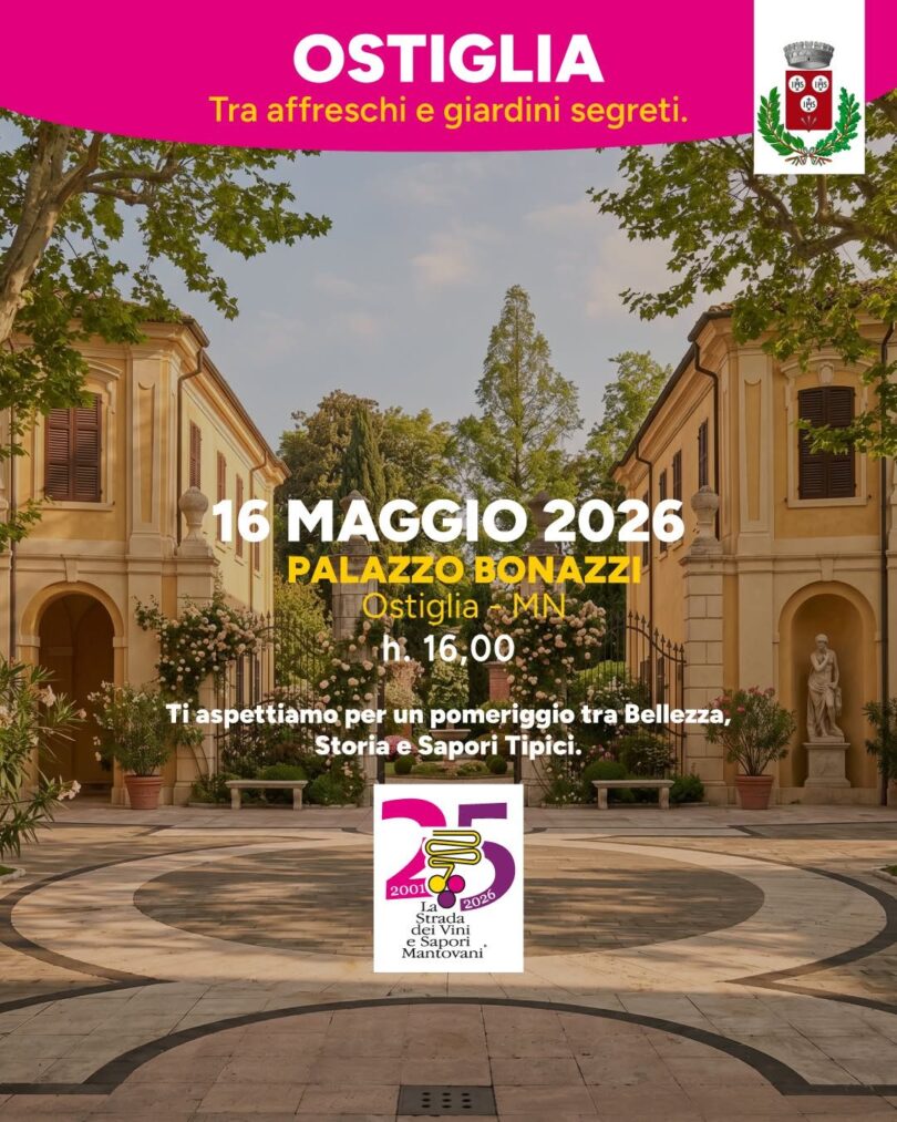 Locandina Ostiglia: tra affreschi e giardini segreti