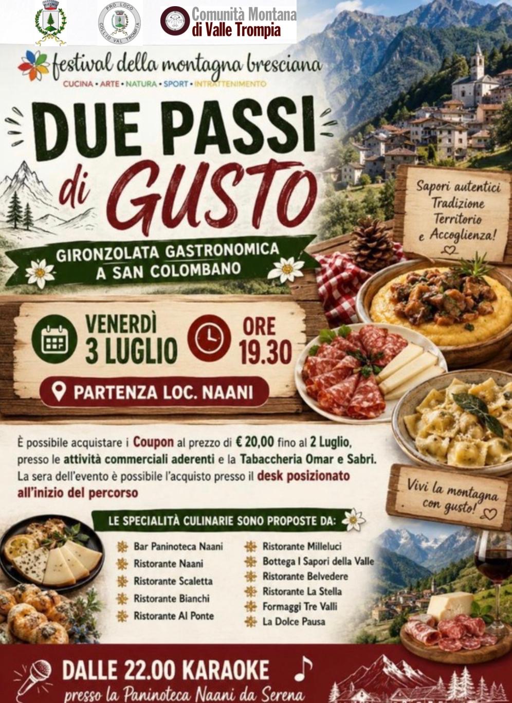 Locandina Due passi di gusto