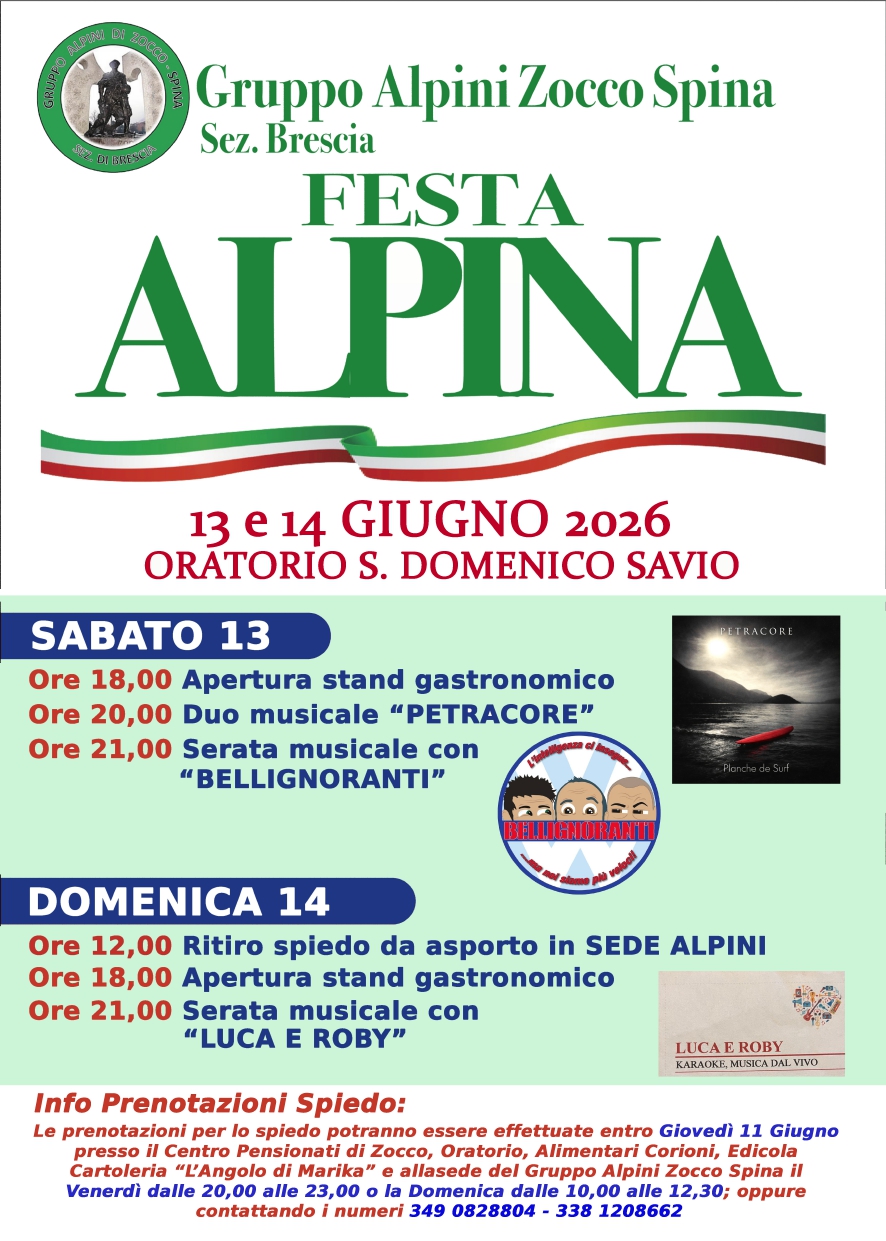 Locandina Festa alpina