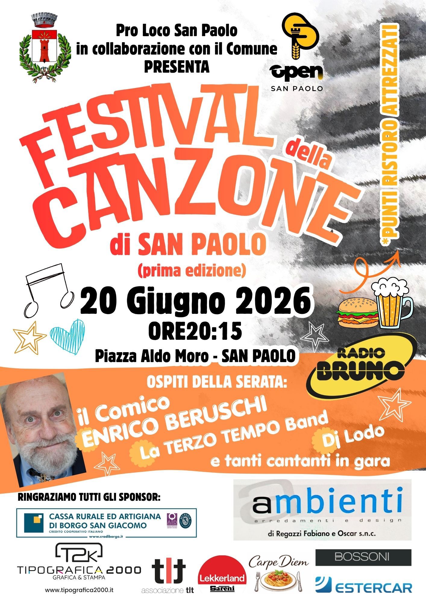 Locandina Festival della canzone di san paolo