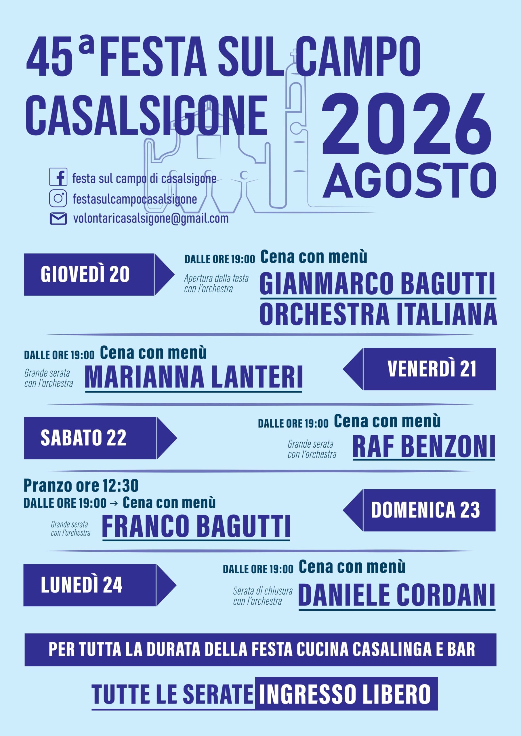 Locandina Festa sul campo