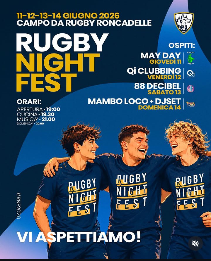 Locandina Rugby night fest