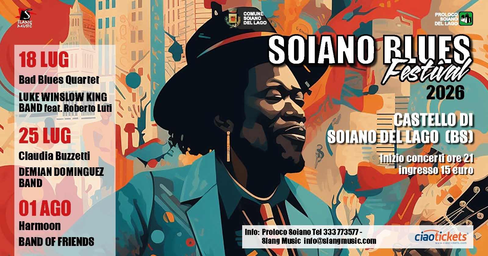 Locandina Soiano blues festival