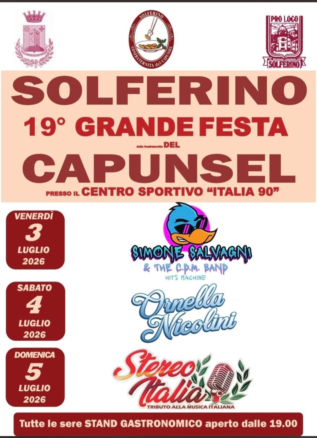 Locandina Festa della confraternita del capunsel