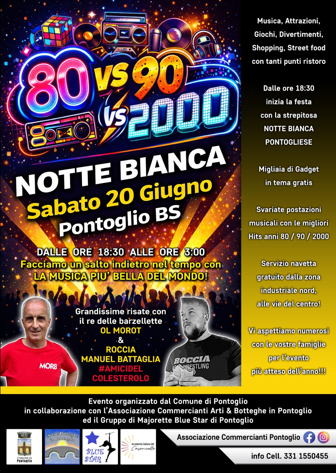Locandina Notte bianca 80 90 2000
