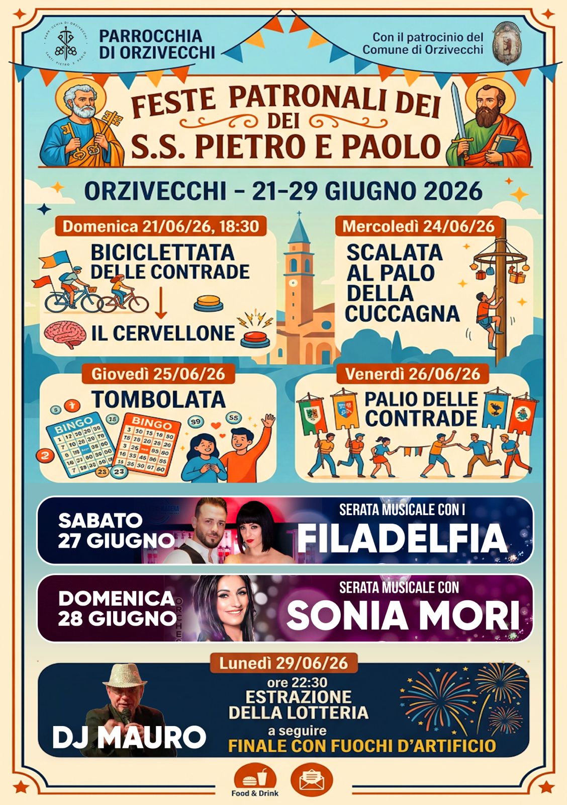 Locandina Feste patronali santi pietro e paolo