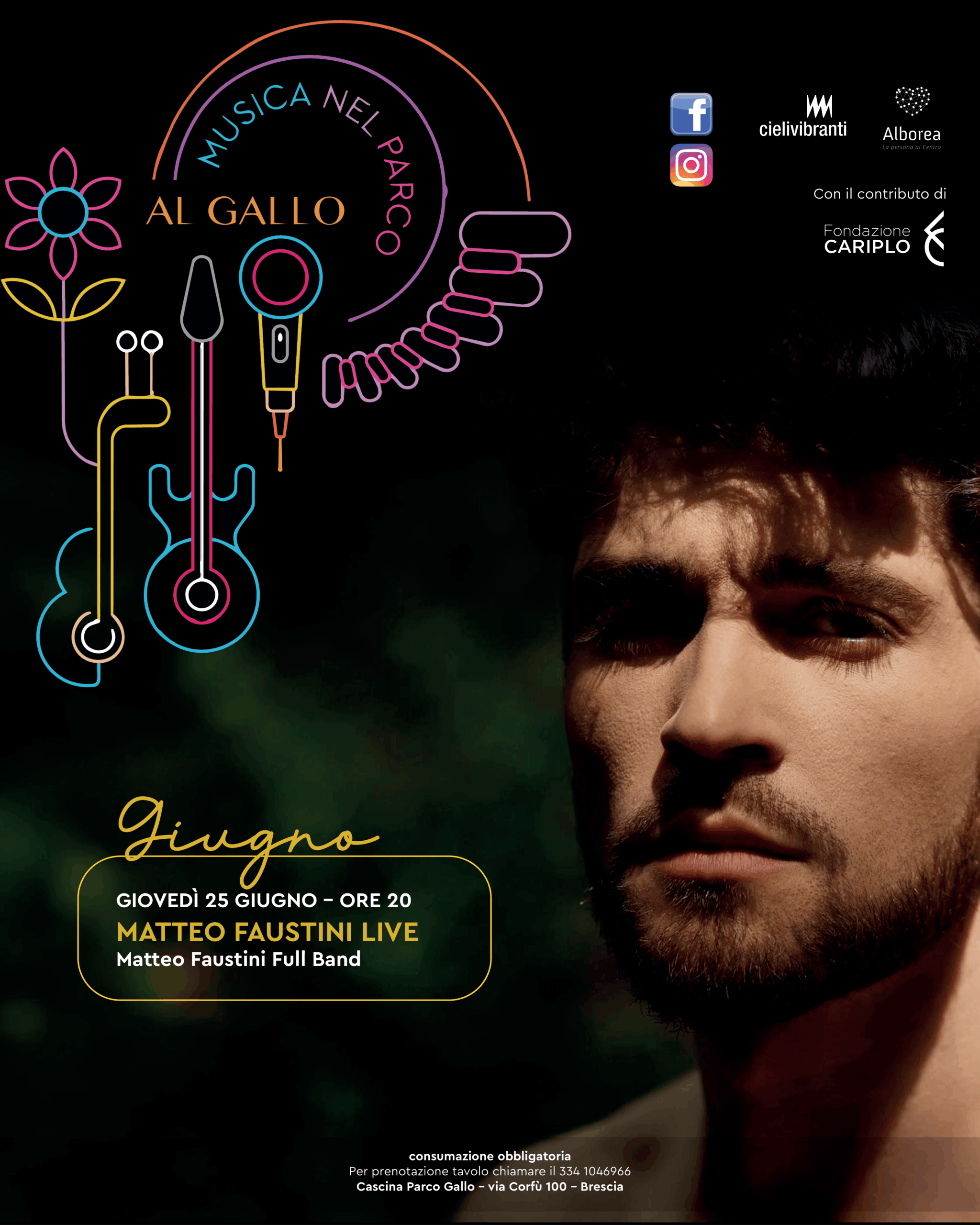 Locandina Matteo Faustini live