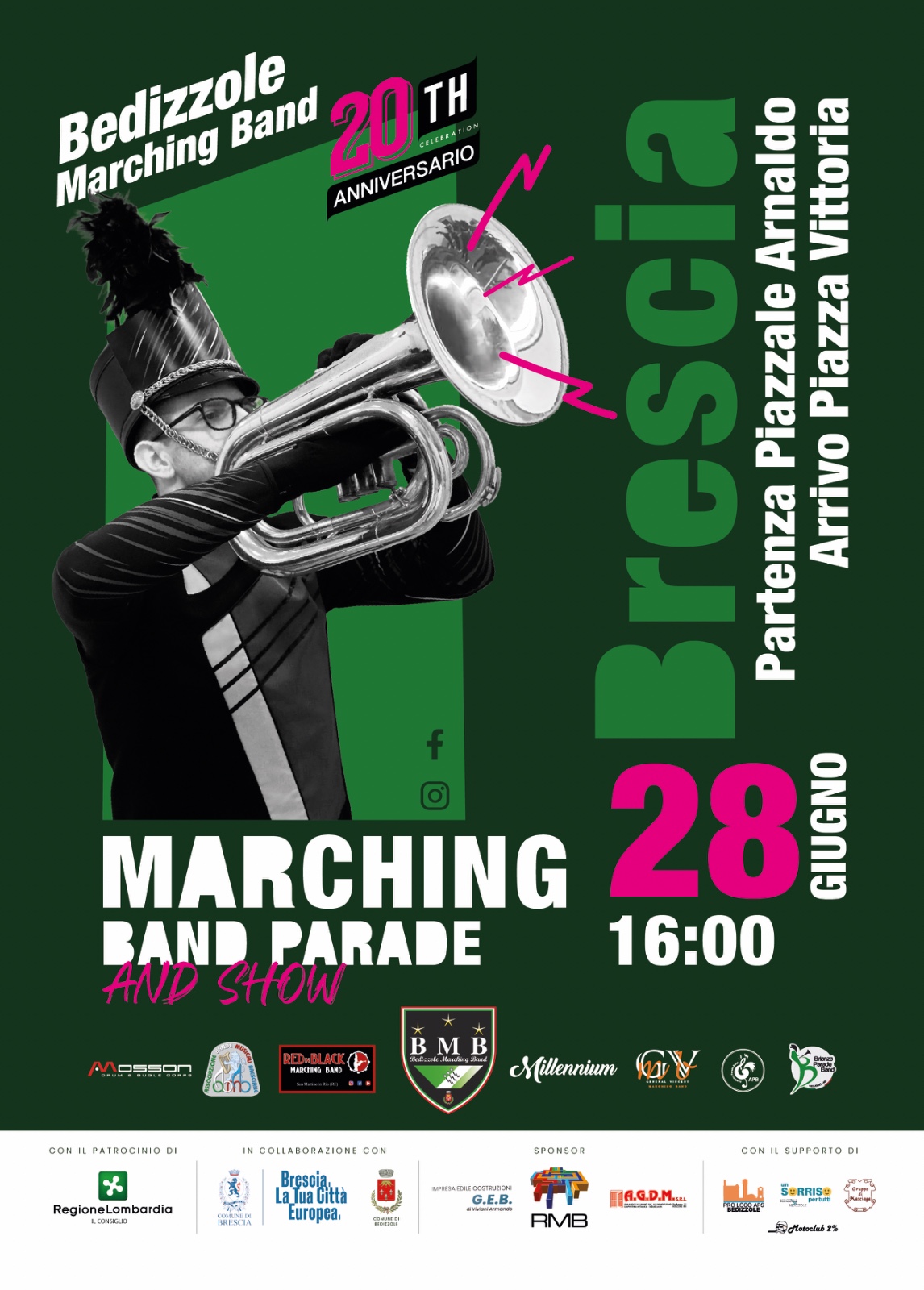 Locandina Marching band parade and show
