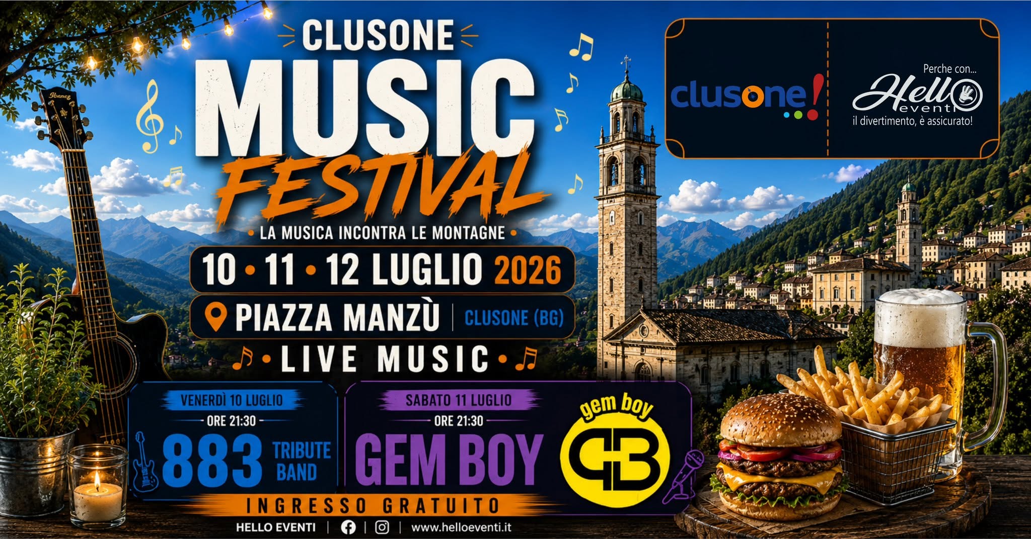 Locandina Clusone music festival