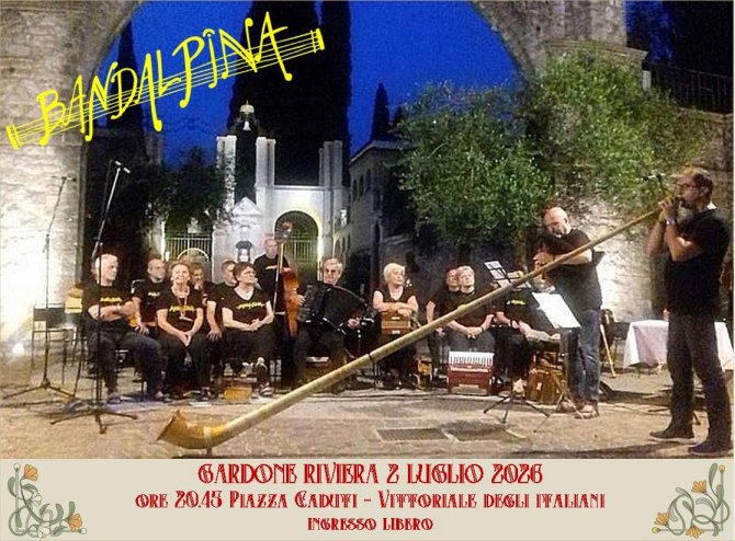 Locandina Concerto della bandalpina