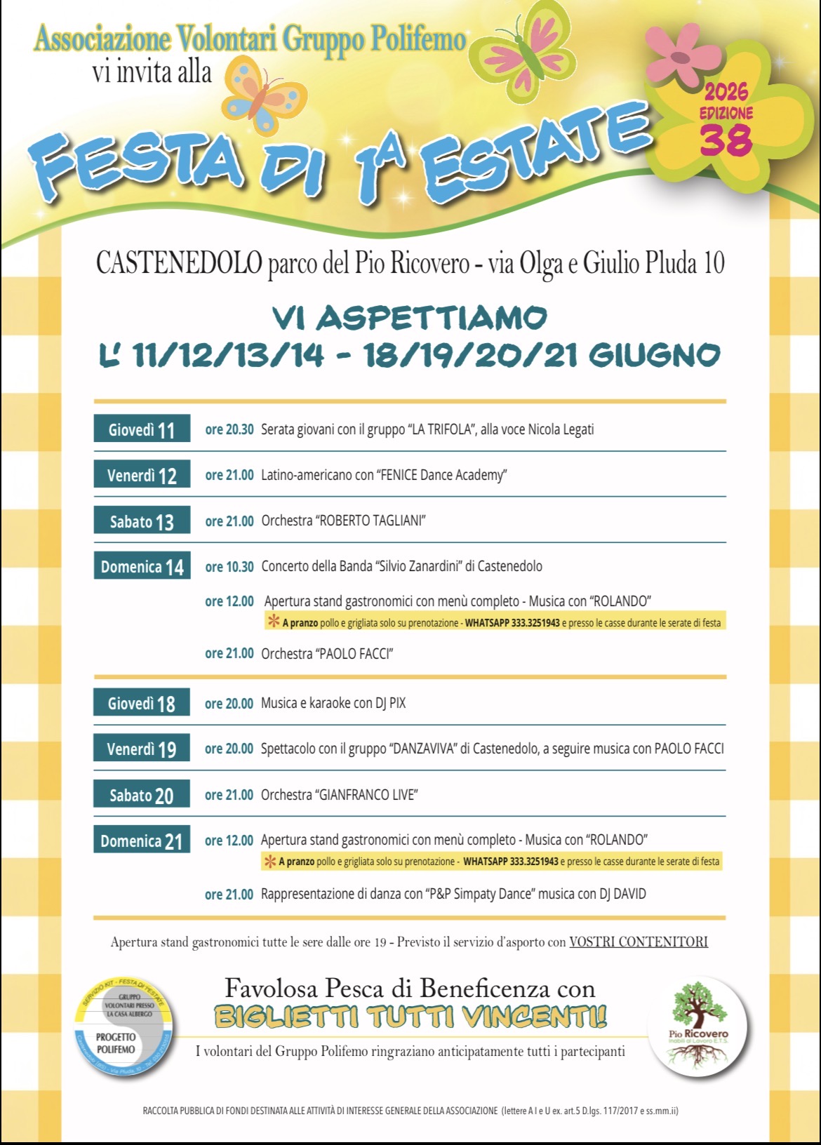 Locandina Festa di 1a estate