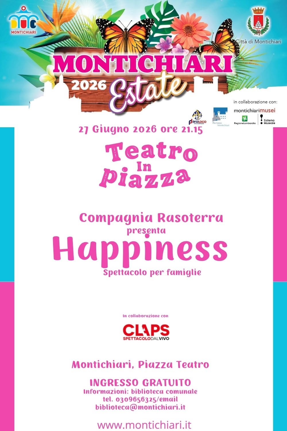 Locandina Happiness: spettacolo sulla felicità
