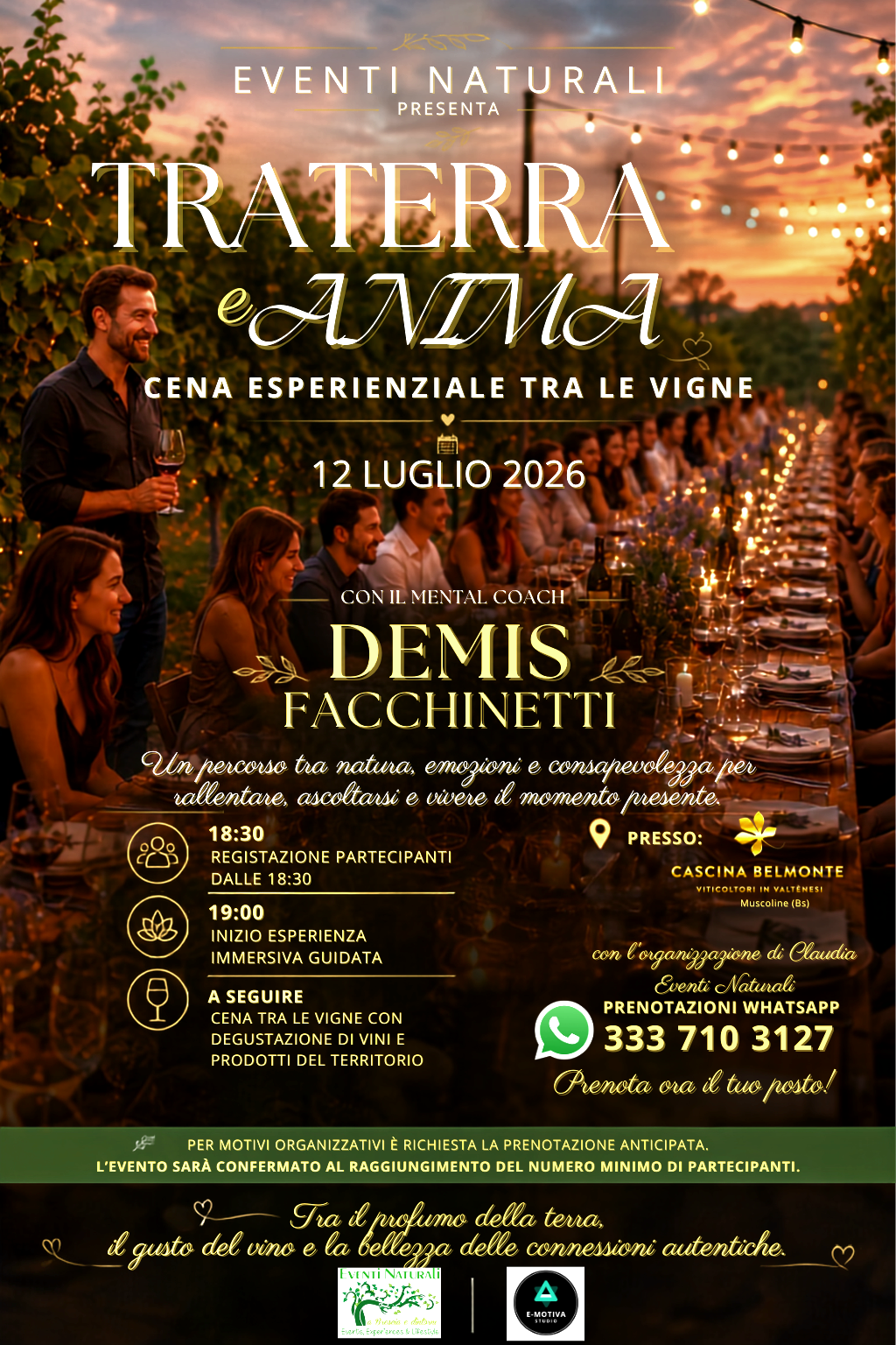Locandina Cena in vigna: tra terra e anima
