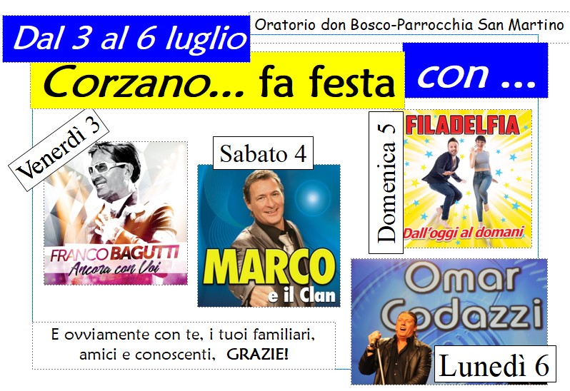 Locandina Corzano... fa festa