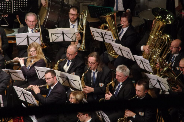 Locandina Bande in concerto
