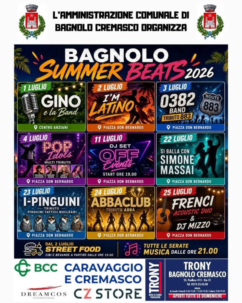 Locandina Bagnolo summer beats