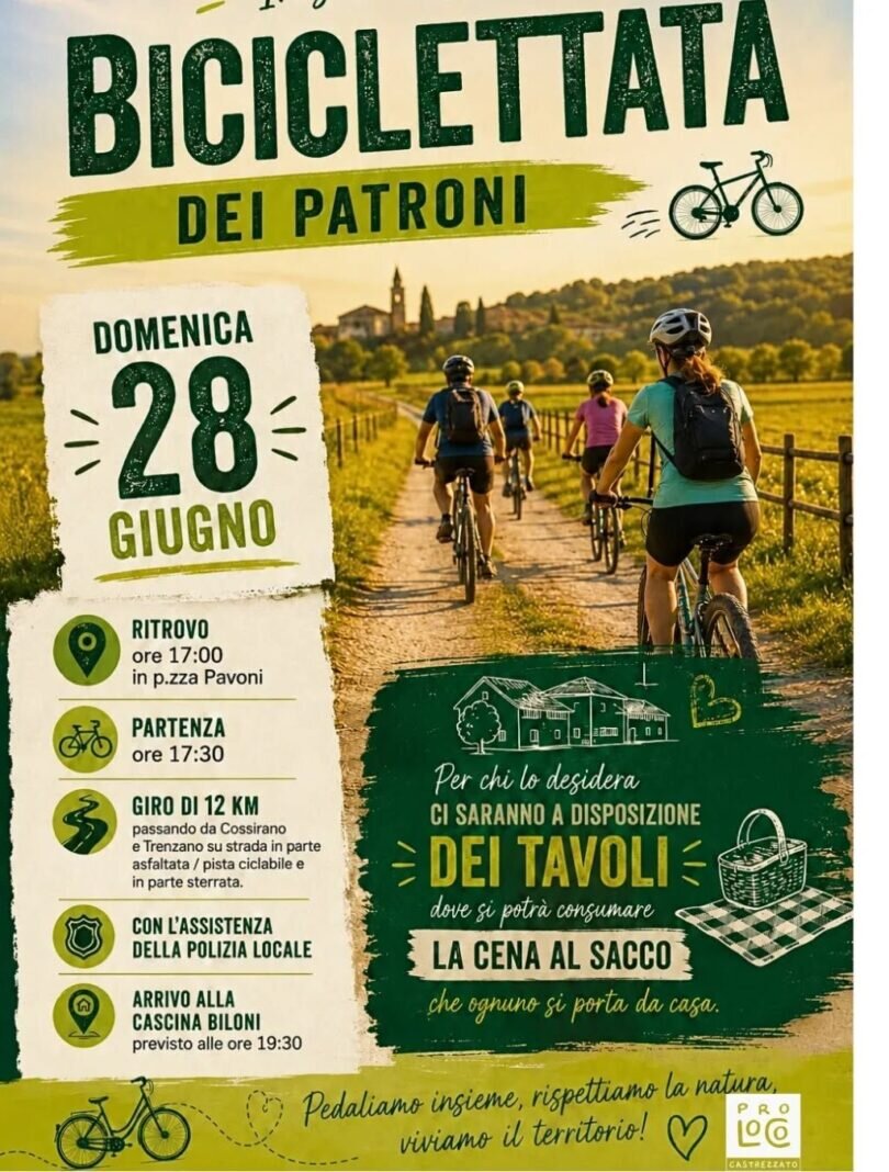 Locandina Biciclettata dei patroni