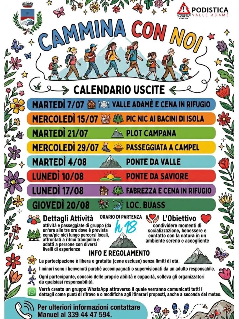 Locandina Cammina con noi
