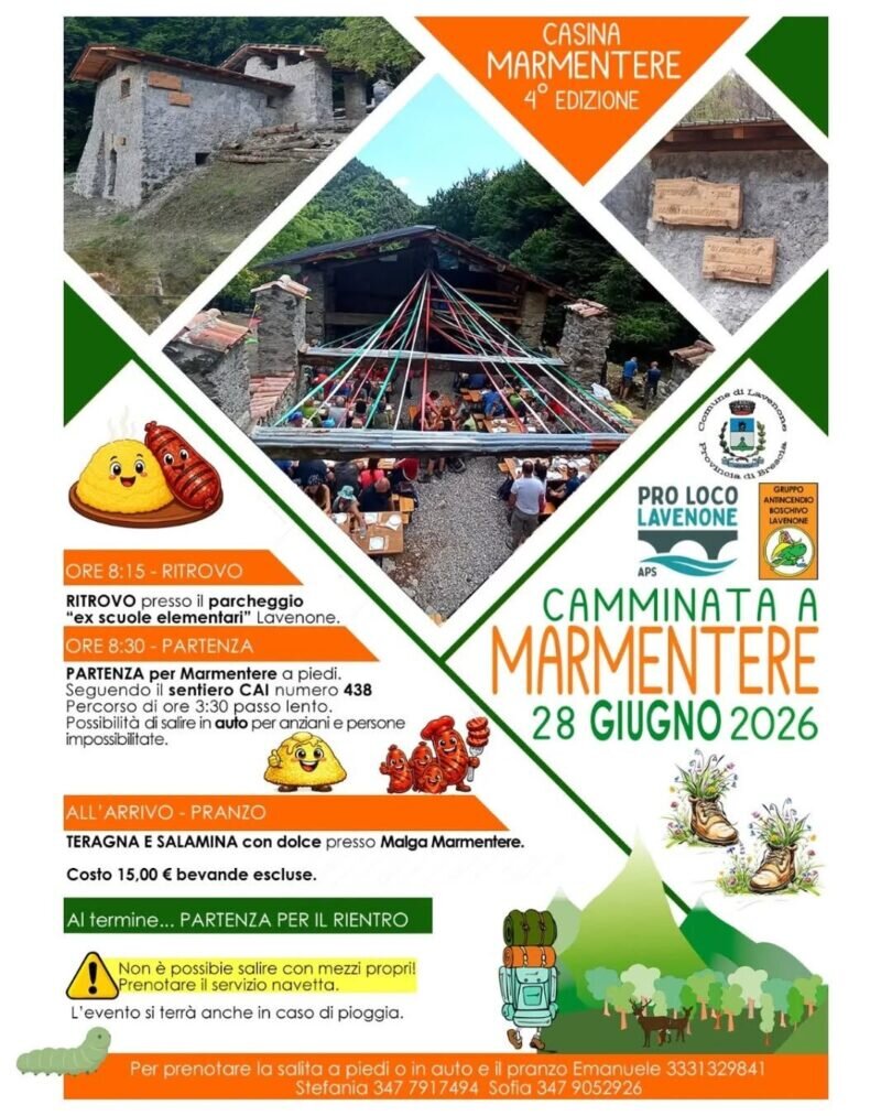Locandina Camminata a Marmentere