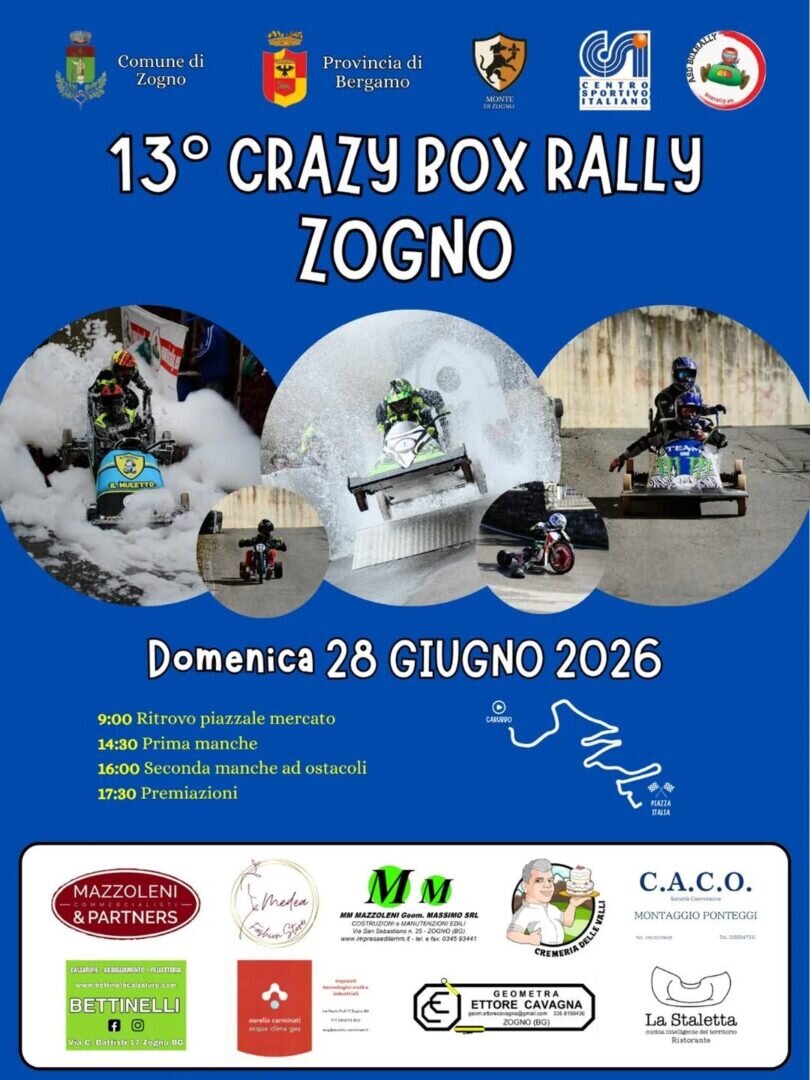 Locandina Crazy Box Rally Zogno