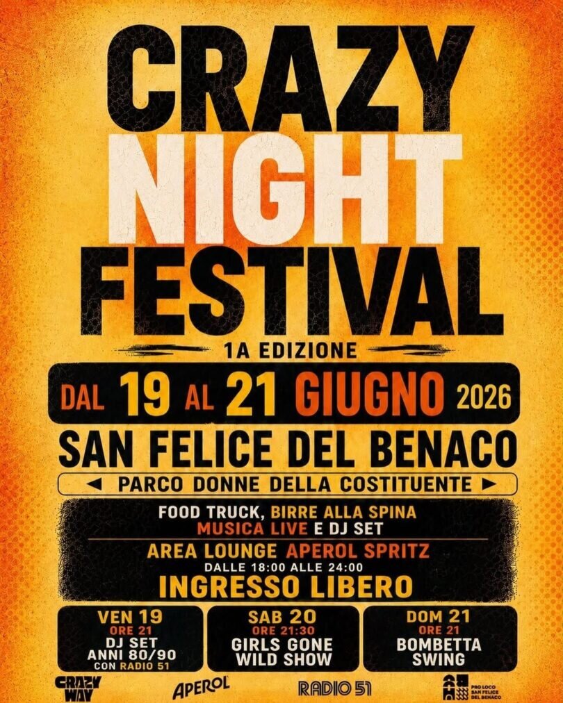 Locandina Crazy night festival