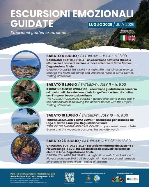 Locandina Escursioni emozionali guidate